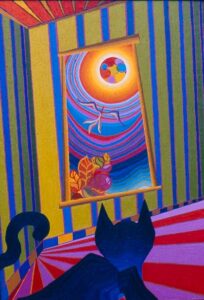 Open Window, board, 24x17inches