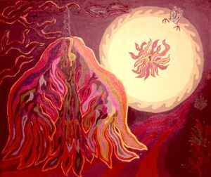 Strange Leaves,Board 30x36inches