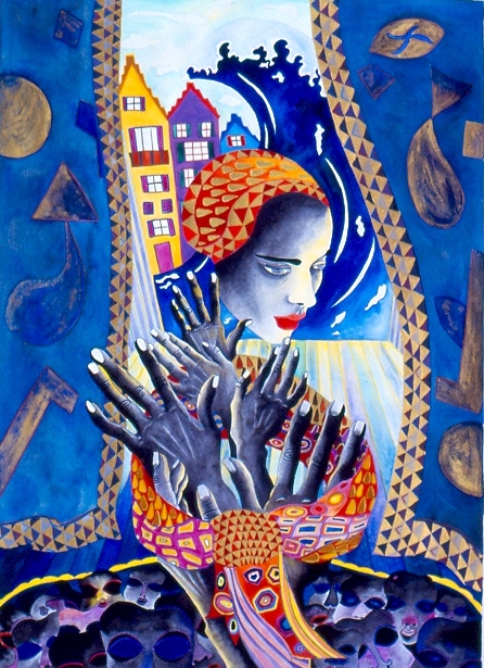 Rien-que-des-rues-fleuries-ou-sengouffre-la-mer-70x50cm