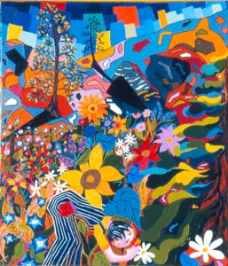 Judy's Garden, Canvas 30x26inches