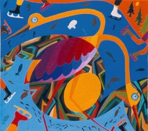 Winter Grass, Canvas 18x16inches