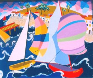 Le Vent à Fromentines, Canvas 38x46cm