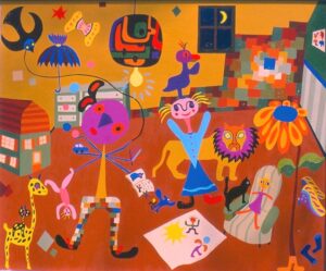 Du Soleil plein leur tête, Canvas 60x73cm