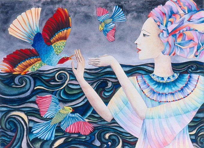 Carnet de Voyage, 50x69cm