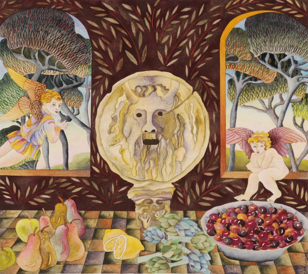 Au temps du Forum Olitarium,45x50cm