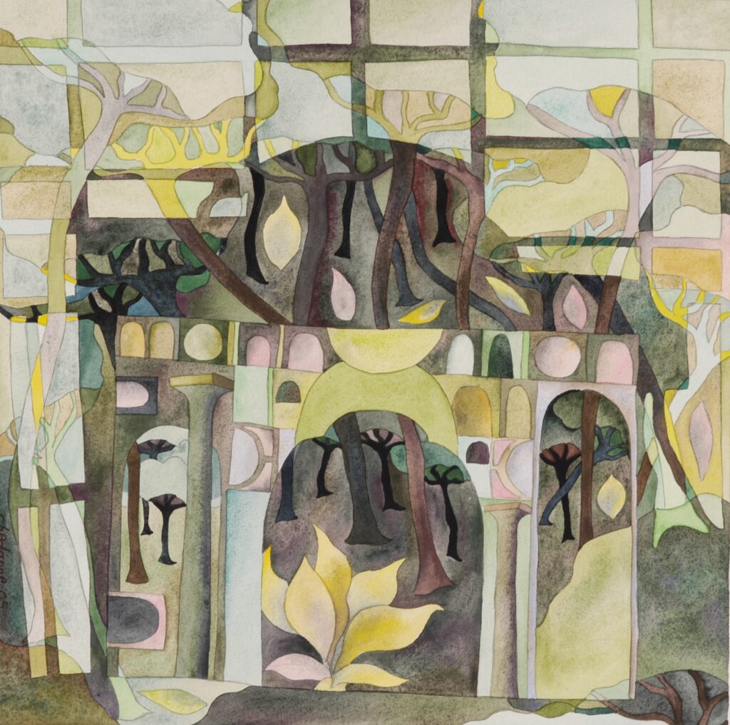 Caracalla à tous les vents,35x35 cm