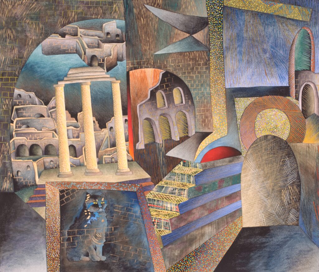 Le Gardien du Forum,60x70cm