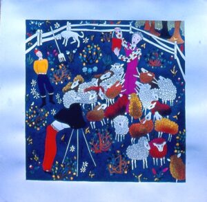 Les Bucoliques III, 35x35cm