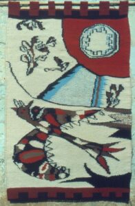 L'Oiseau Secret, Laine et acryl 135x90cm