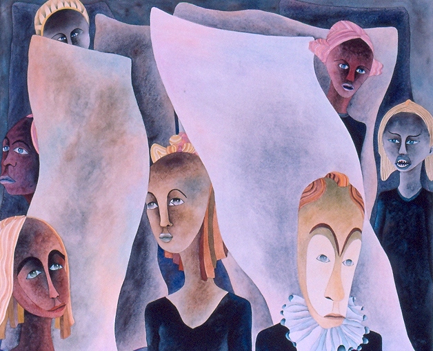 La Montée des Ombres, 60x74cm