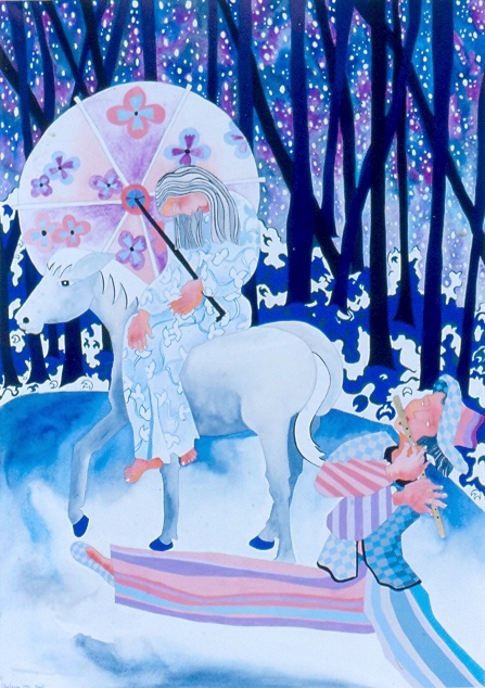 La Flute Afghane b, 70x50cm