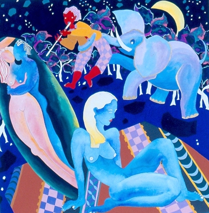 Les Amants de l'Eté II, 50x50cm