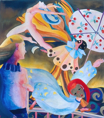  Les Cerisiers japonais, 50x45cm Les Cerisiers japonais, 50x45cm